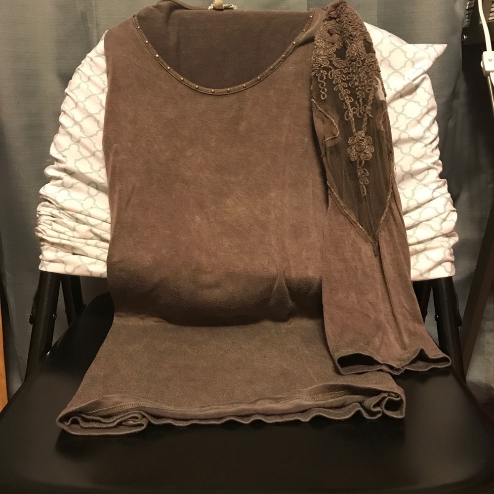 Faded mauve Gimmicks 3/4 sleeve