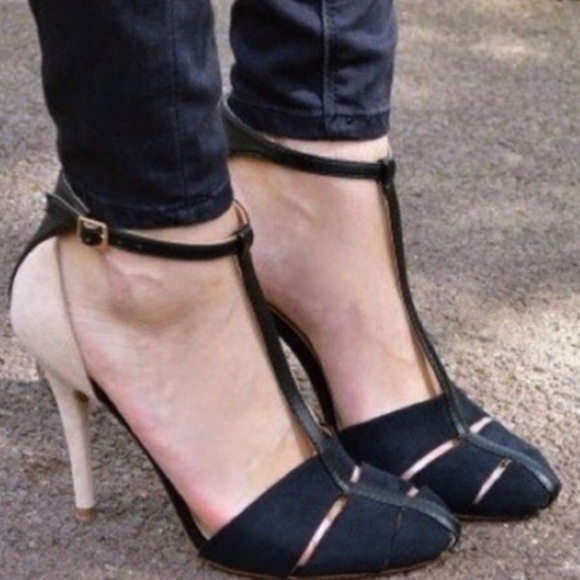 EXCELLENT CONDITION ZARA TWO TONED HEELS SIZE 8 - Picture 2 of 6