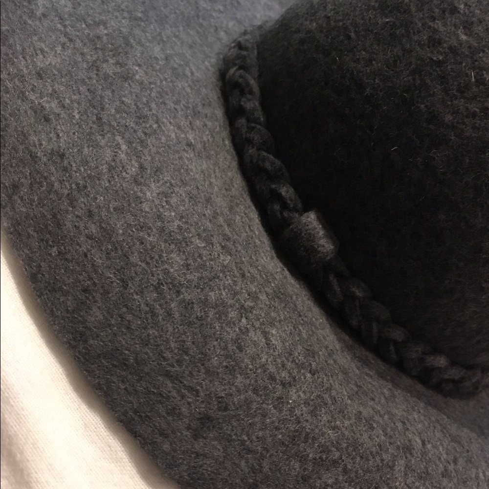 Gray wool hat