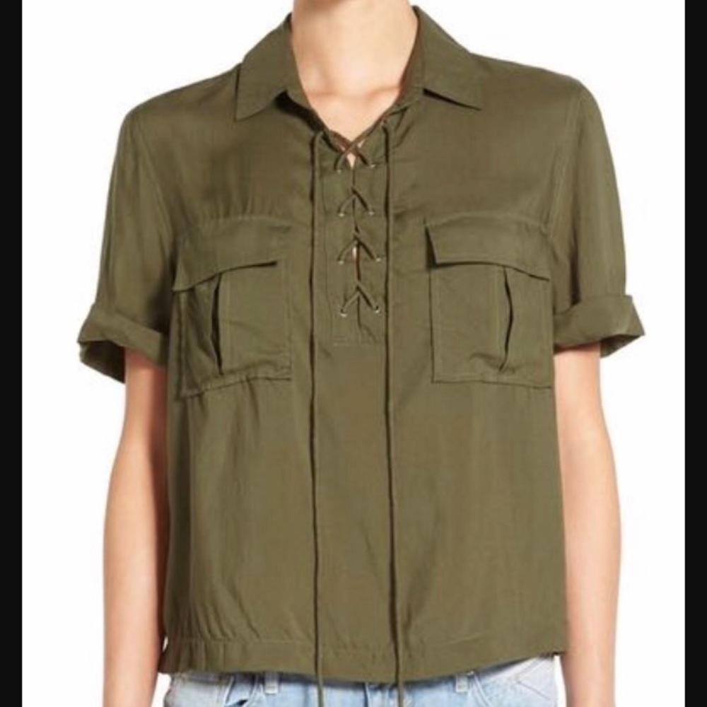 *BRAND NEW* Sun & Shadow Lace-Up Shirt