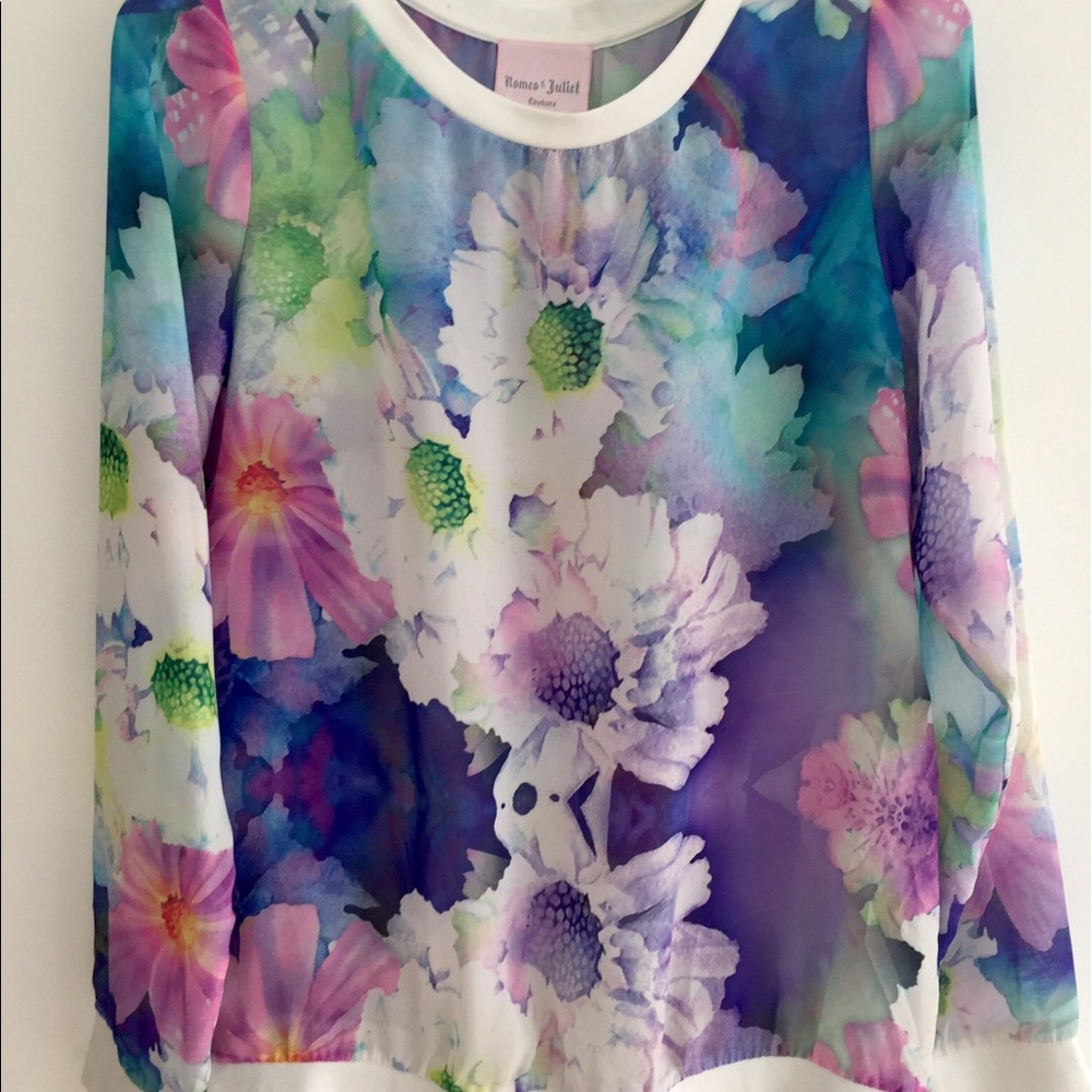 Romeo & Juliet Couture Flowered Top