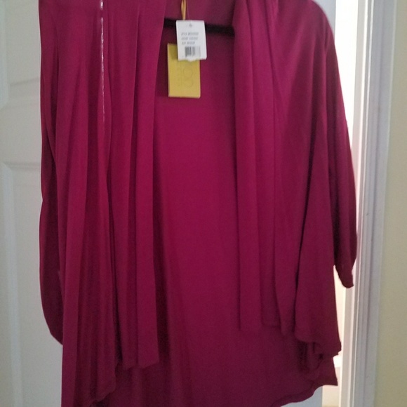 Vibrant violet open cardigan - Picture 2 of 3