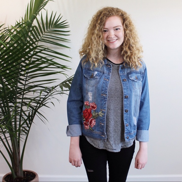 Embroidered Denim Jacket - Picture 3 of 6