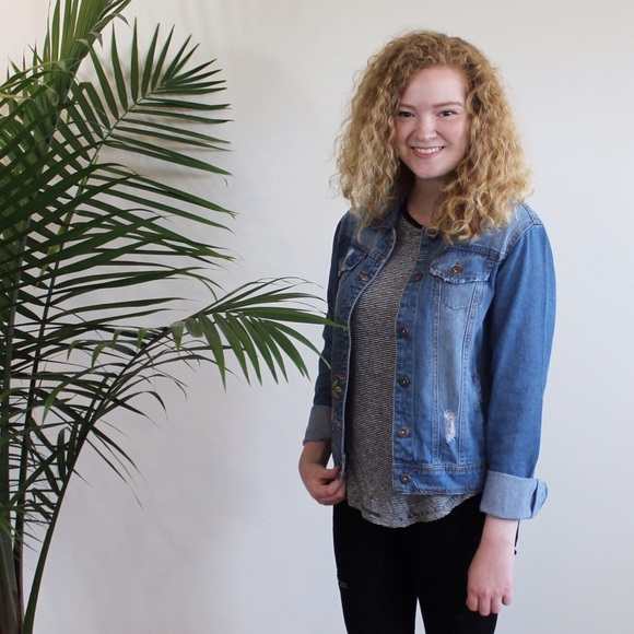 Embroidered Denim Jacket - Picture 6 of 6