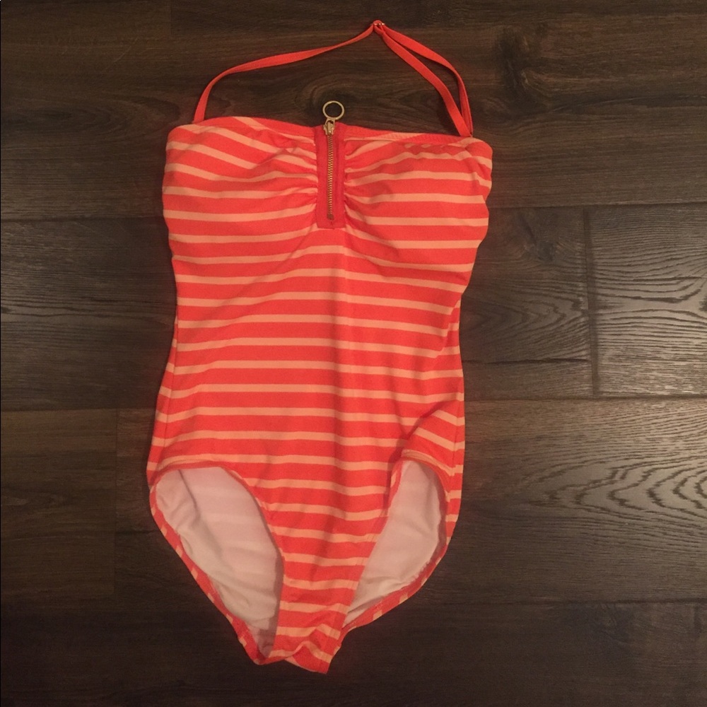 NWOT Michael Kors striped one piece swimsuit