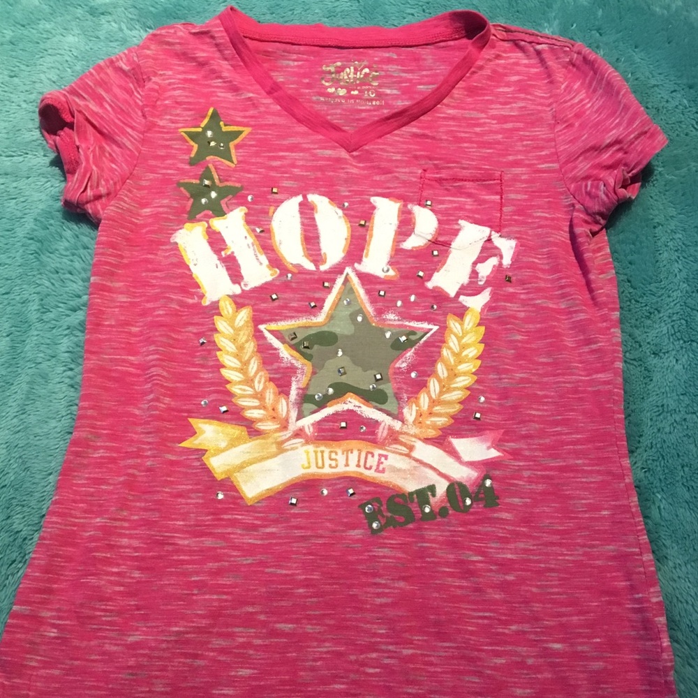 Justice girls tee-size 10