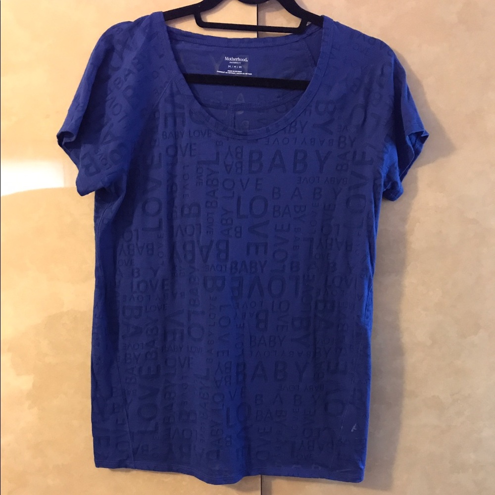 Motherhood Maternity "baby love" shirt