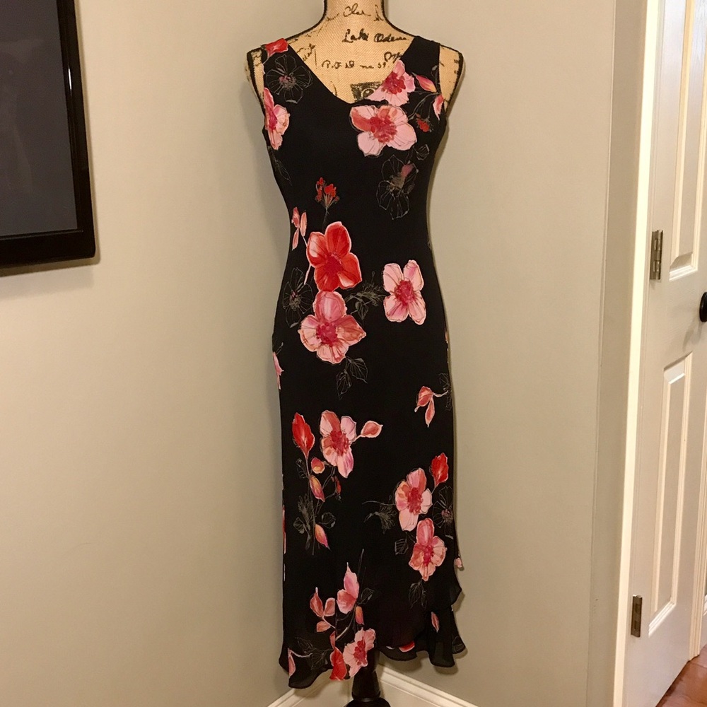JONES NEW YORK DRESS - Sleeveless w/Staggered Hem