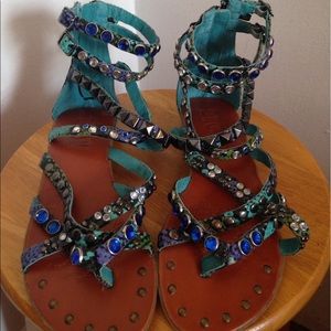 Zigi Soho Blue Strappy Sandals