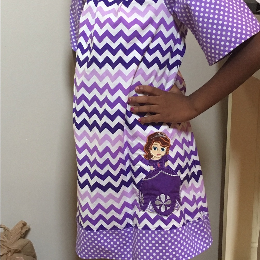 Custom Sophia the First smocked dress