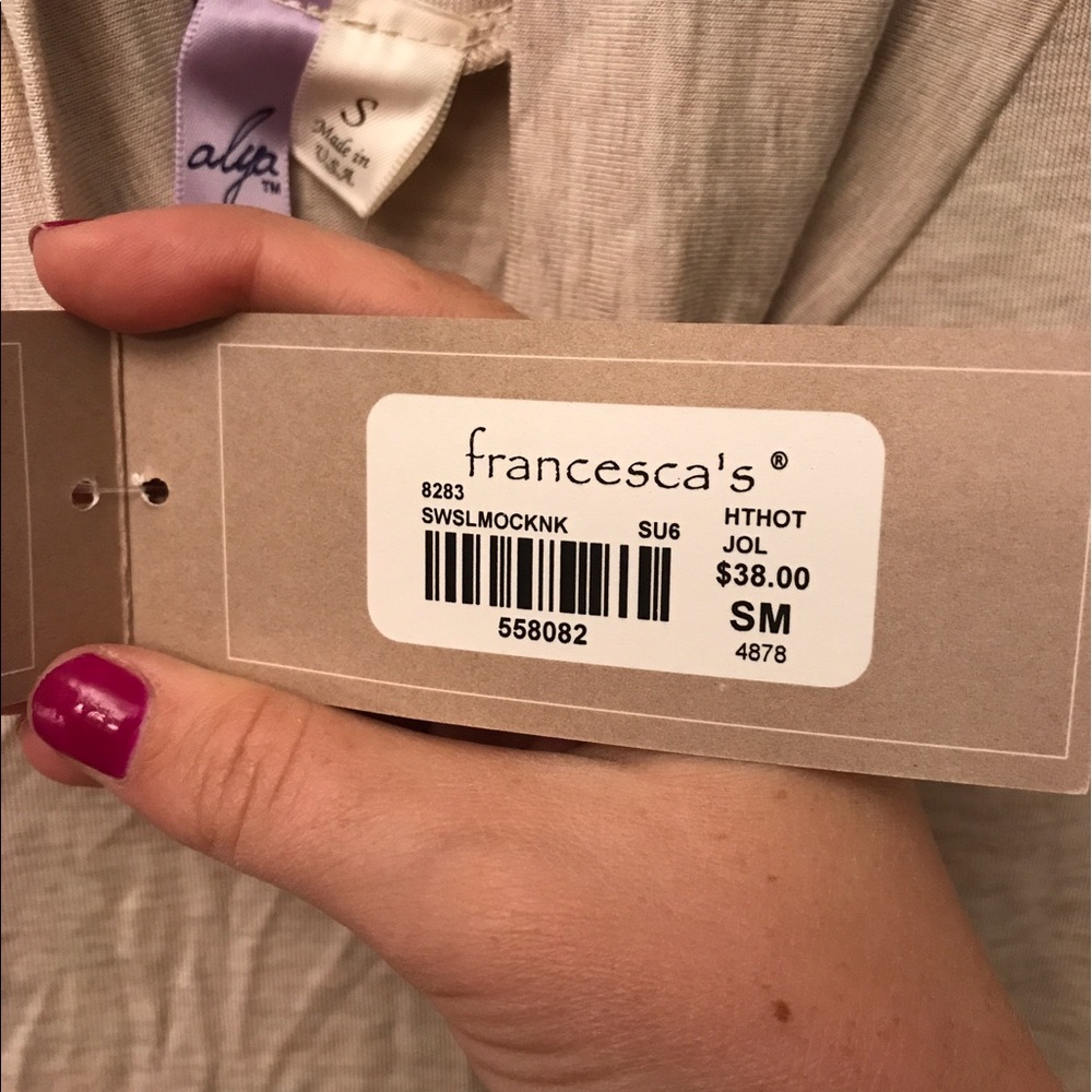 NWT Francesca's Cream Dress