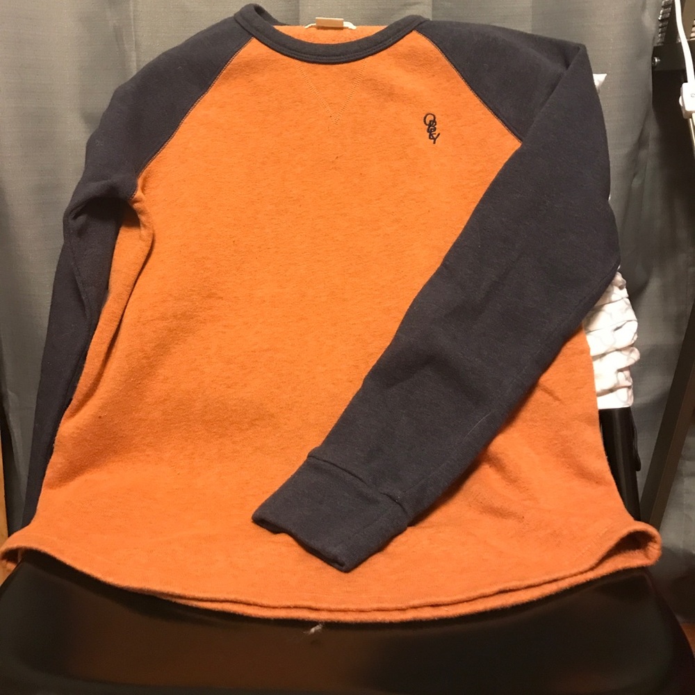Burnt orange/navy blue Obey propaganda sweater