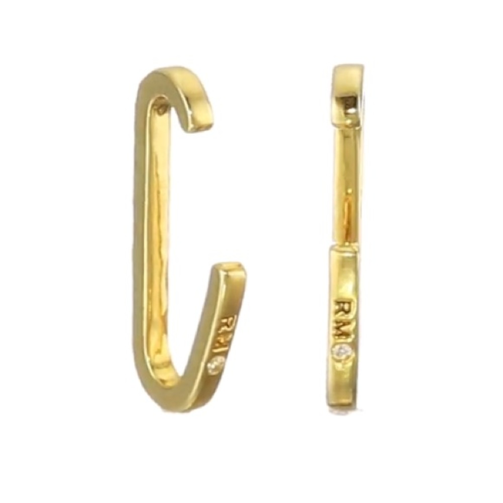 rebecca minkoff // gold-plated pavé ear cuffs - Picture 4 of 5