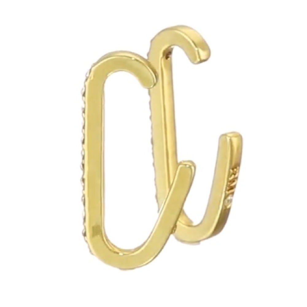 rebecca minkoff // gold-plated pavé ear cuffs - Picture 5 of 5