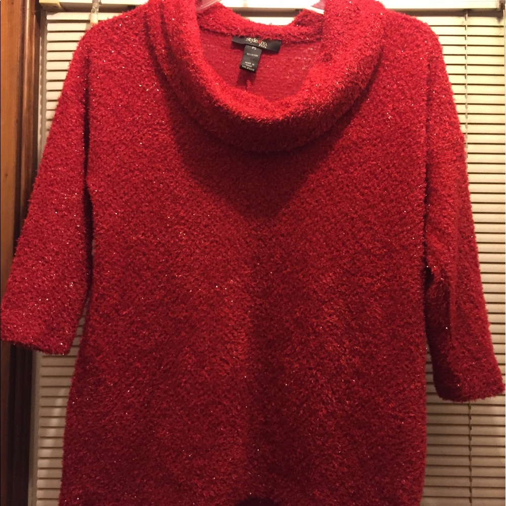 Style & CO. Petite cowl neck sweater