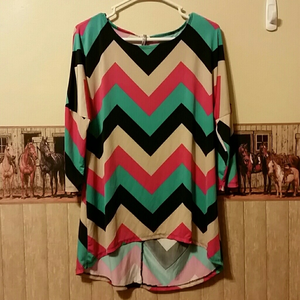Chevron tunic