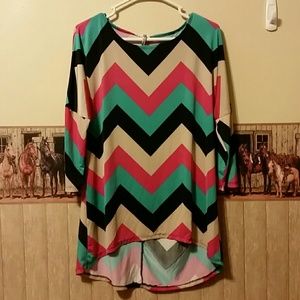 Chevron tunic