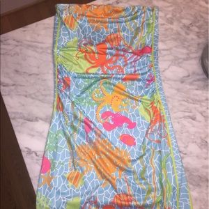 Gretchen Scott under the sea strapless dress