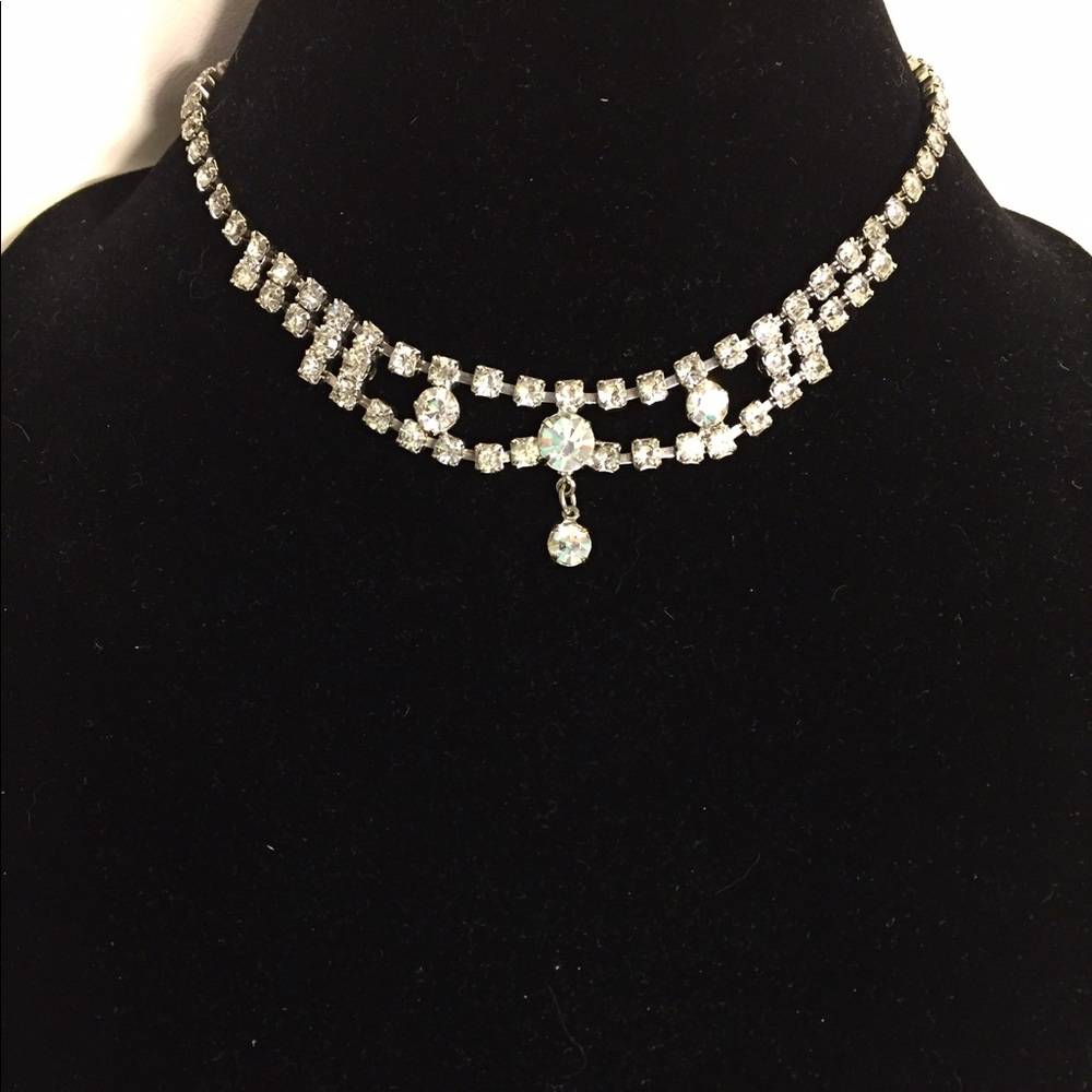 FINAL SALE‼️ESTATE RHINESTONE NECKLACE