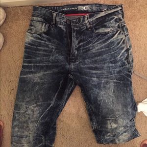 Denim shorts cut off