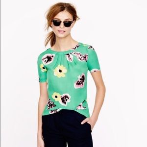 J. Crew Floral Blouse