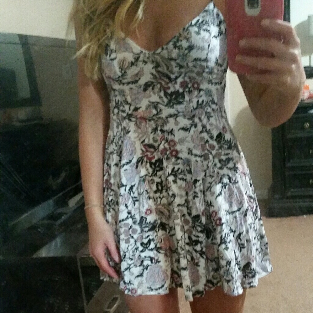 American Eagle floral sundress