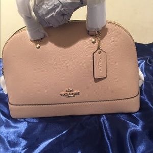 Tan Coach bag