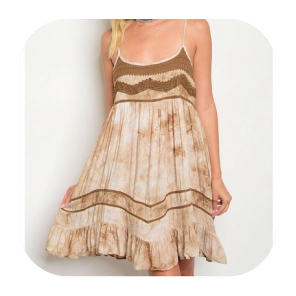 Crochet Boho Tie Dye Dress - Picture 5 of 8