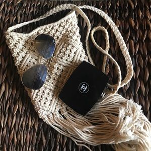 Boho crocheted small bag