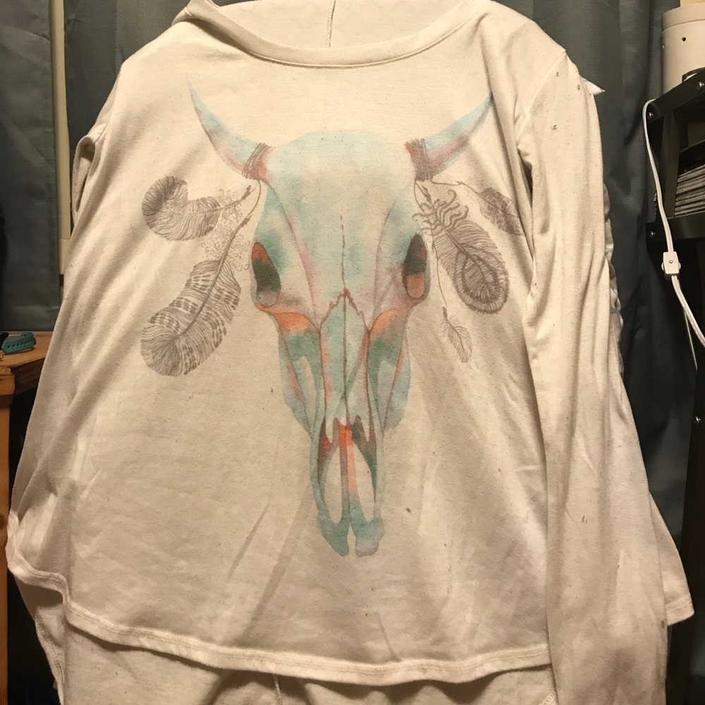 White graphic Daytrip long sleeve