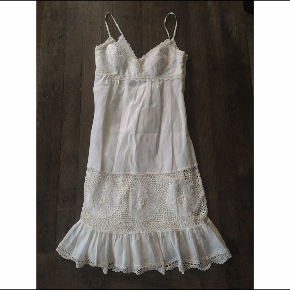 SALE Vintage Sue Wong White Lace Dress Size 6