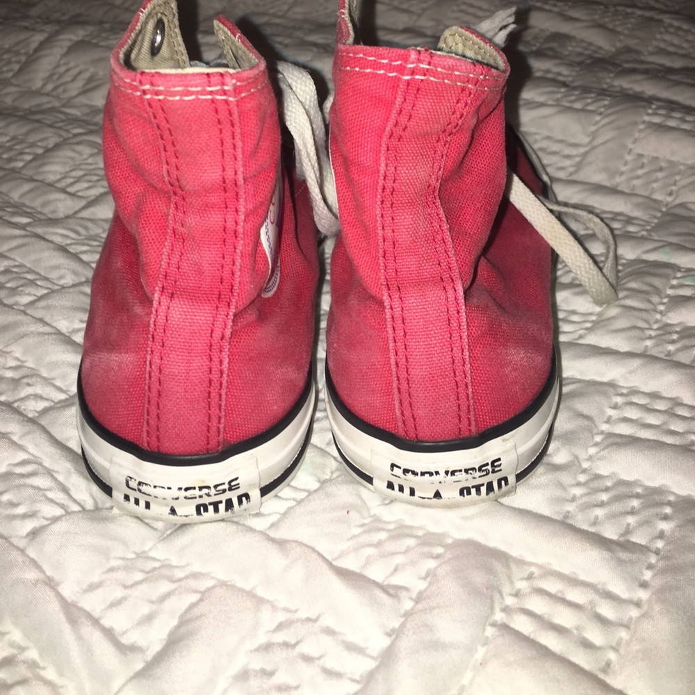 High Top Red Converse - Picture 3 of 3