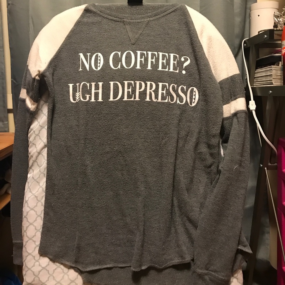 Gray/White graphic Daytrip long sleeve