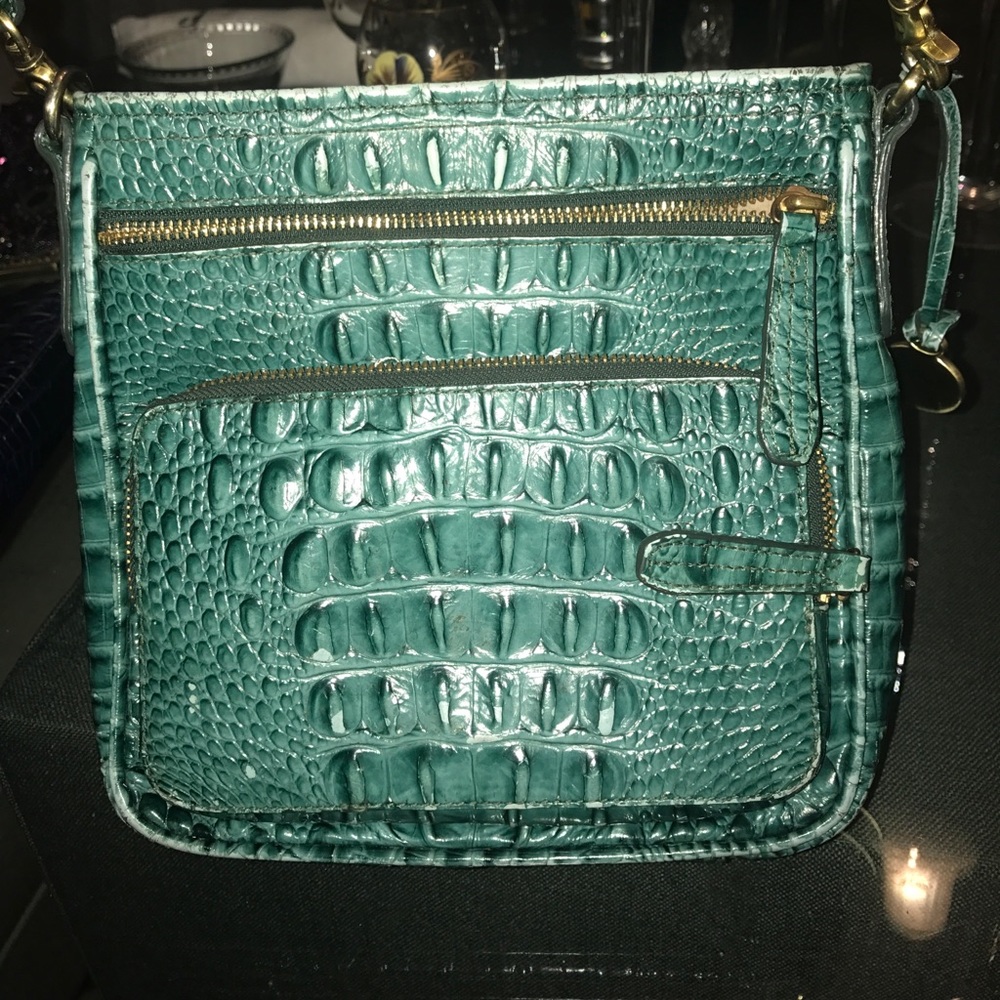 Green Cross body styled Brahmin
