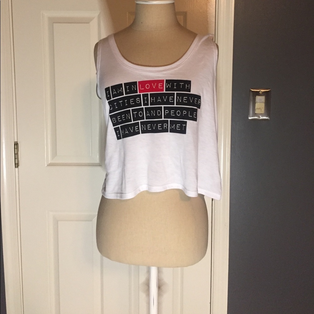 white tank top