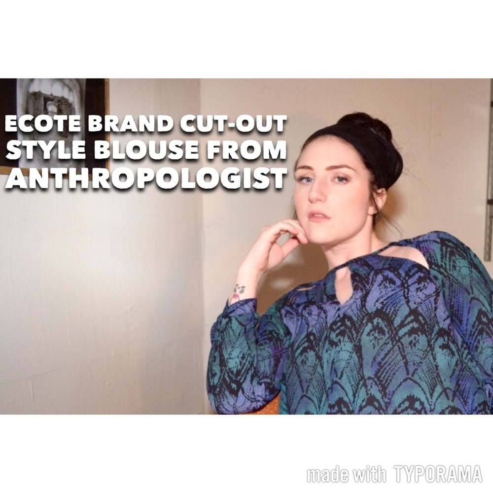 Ecote Brand Cut-out Style Blouse