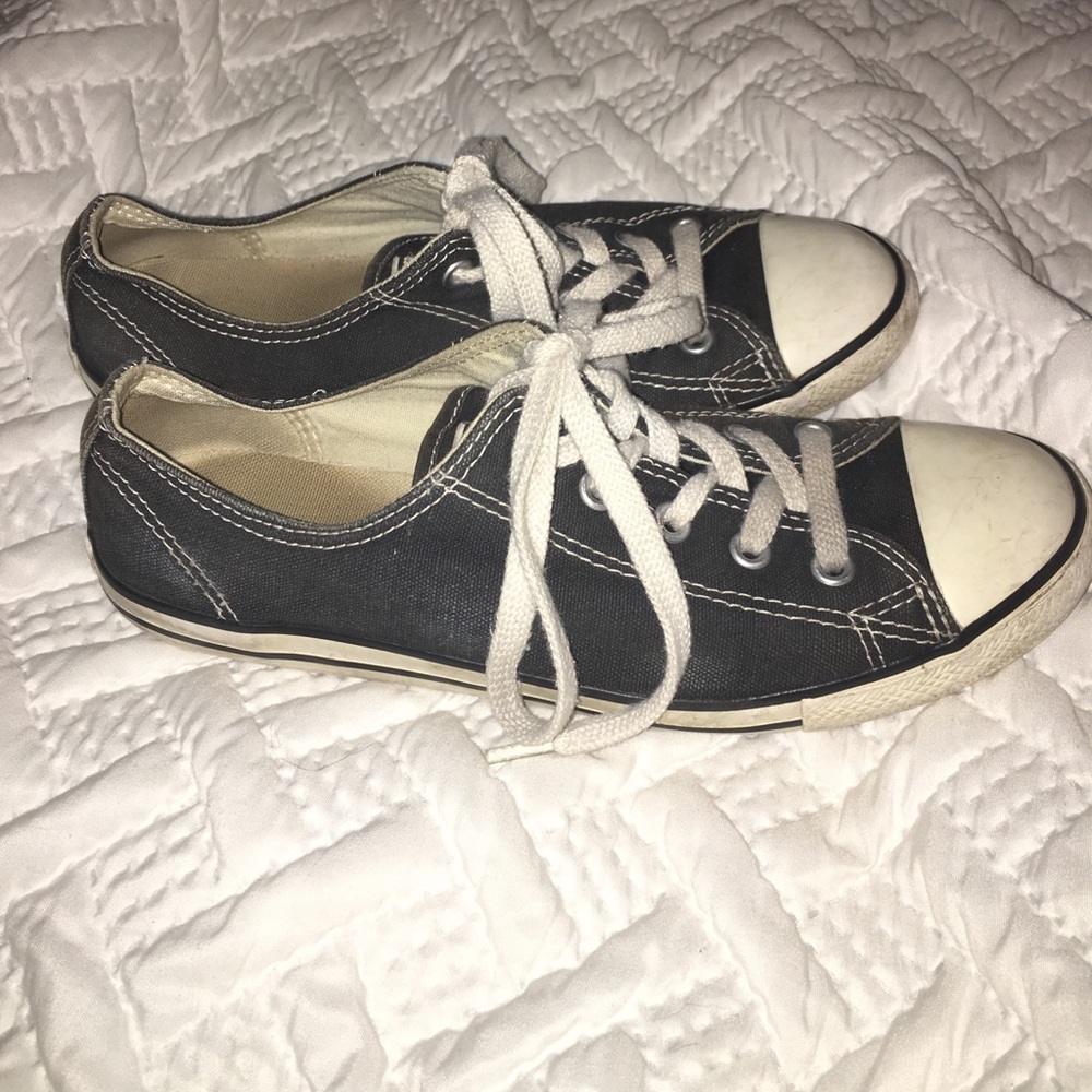 Black Low Cut Converse Sneakers