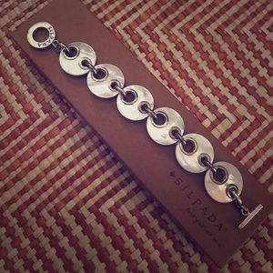 Silpada Mother of Pearl Bracelet w/ Toggle Clasp