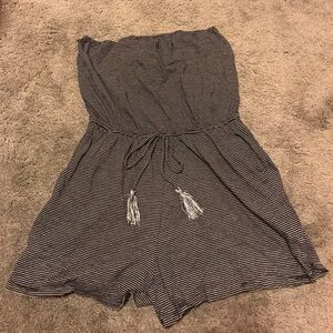 Mossimo Stripped Strapless Romper