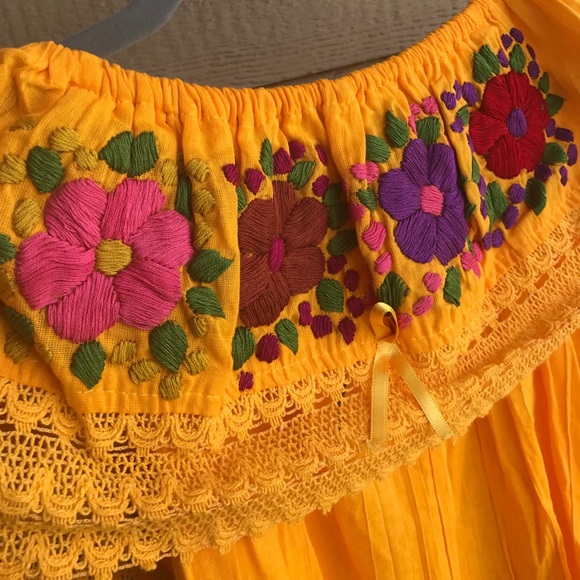 Lace & Ribbon Off-Shoulder Blouse Top Gauzy Coral - Picture 8 of 8