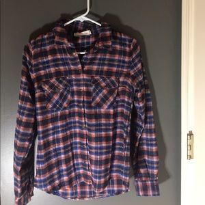 flannel button down