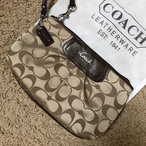 Coach Signature Large Wristlet