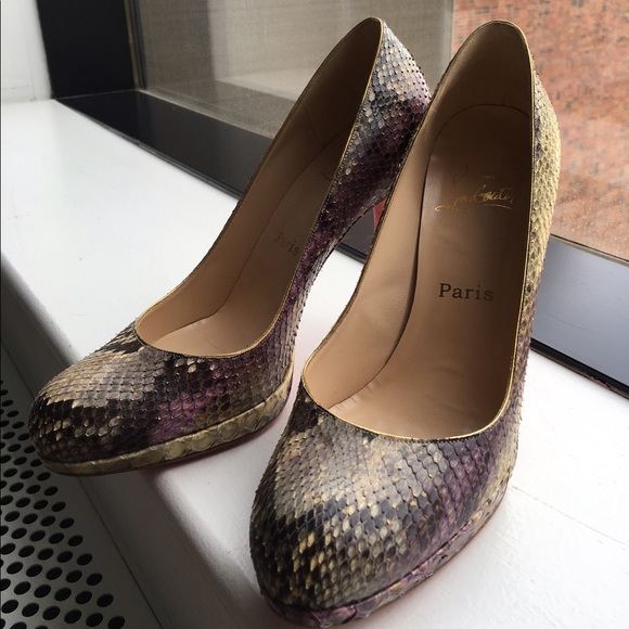 Christian Louboutin new simple 120 in python - Picture 1 of 4