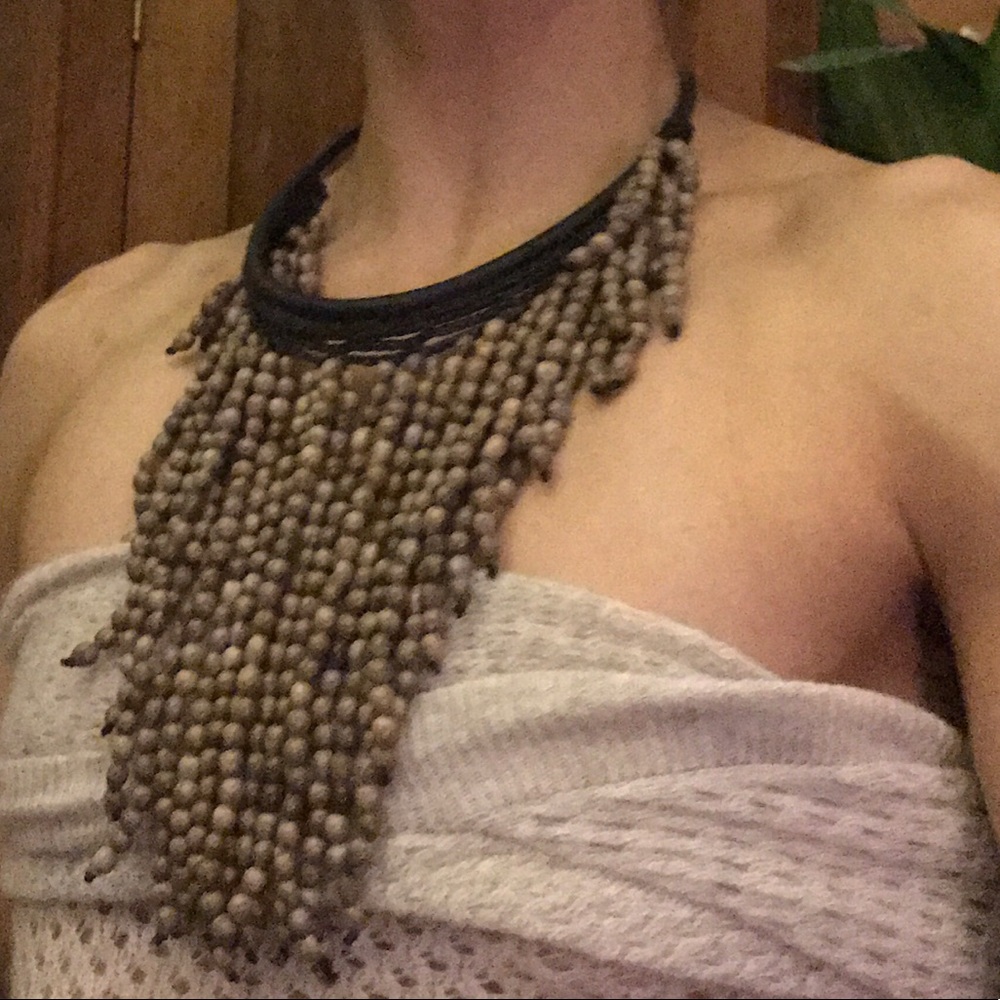 Statement Necklace Jacob's Tears Cascade - image 2