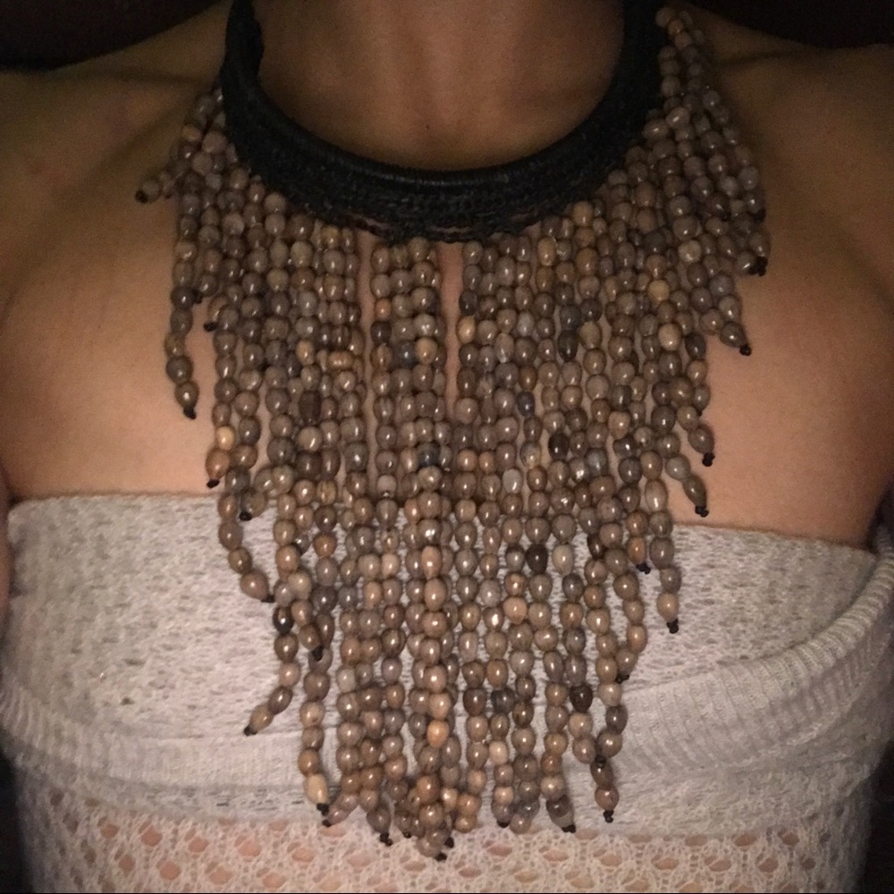 Statement Necklace Jacob's Tears Cascade - image 3