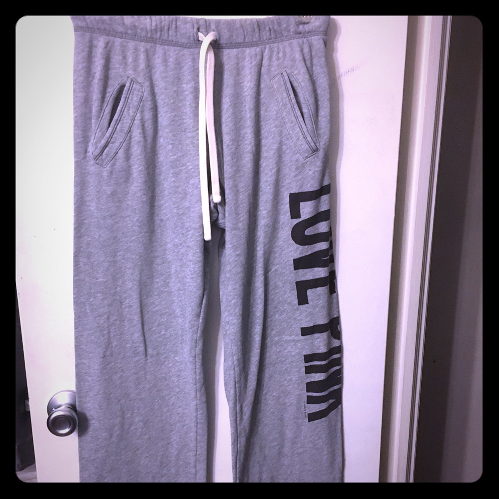 Pink sweat pants