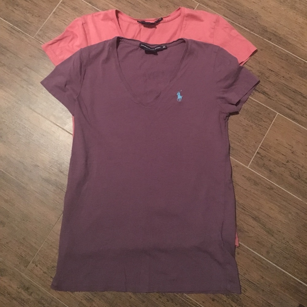 Pair Ralph Lauren V-Neck Tees
