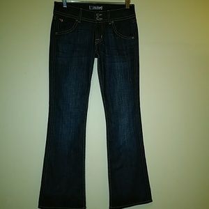 Hudson dark wash low cut jeans size 27