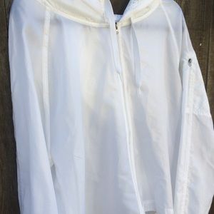 white windbreaker champion