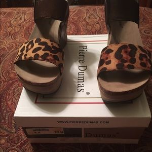 Pierre Dumas wedge sandals. BNWB